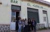 Integrantes de la Comisión de Patrimonio en el bar El Catalán