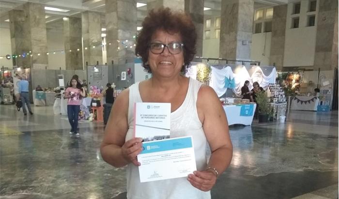 María Meirelles, una de las ganadoras e integrante de la Red de Personas mayores del Municipio d