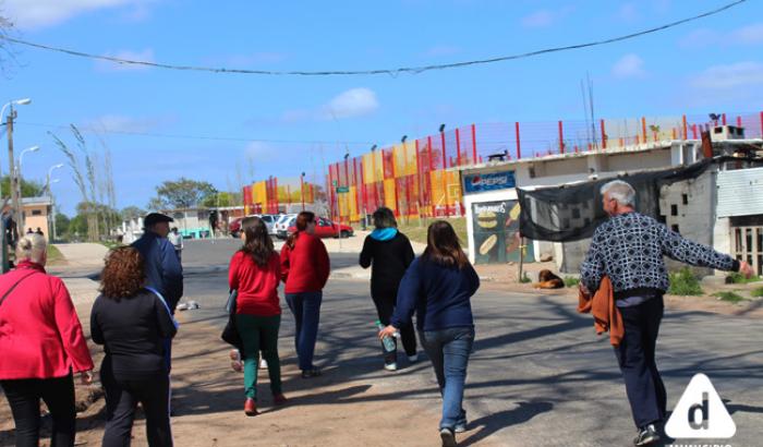 El recorrido pasando por la Plaza Casavalle