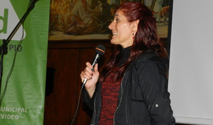 Gabriela Siragusa, presentadora del evento